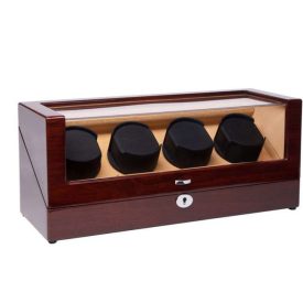   EDELWOLLE (860) LAKKOZOTT MOGYORÓ SZÍNŰ FA ÓRAFORGATÓ 4 ÓRÁNAK