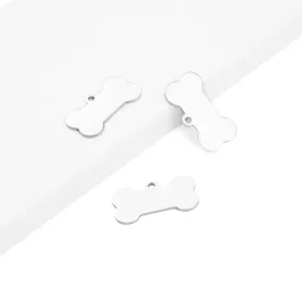   P5020087-Bone - Arany ezüst nemesacél csont medál – gravírozható