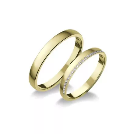 14K arany karikagyűrű pár - R-749-S