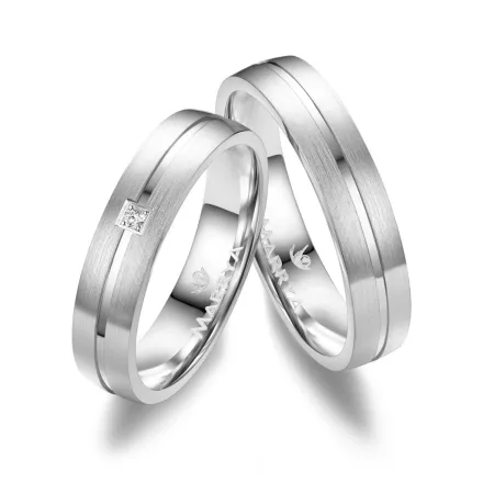 Ezüst karikagyűrű pár - SG-05-925-C