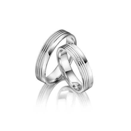 Ezüst karikagyűrű pár - SI-03