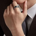 SR08-BL-L Smart Ring Okos gyűrű EU:62 US:10” L