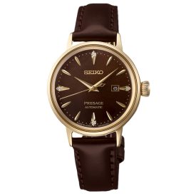   Seiko Presage Női Karóra Ø 30 mm Típus: SRE020J1 Jamaican Coffee Diamond Set Cocktail Time