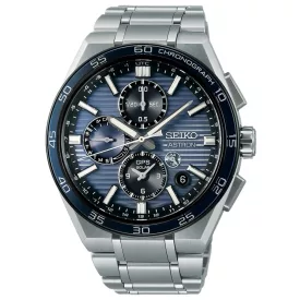   Seiko Astron 5X GPS Solar Dual-Time Chronograph in Slate Blue férfi Karóra  Ø 41 mm Típus: SSH175J1