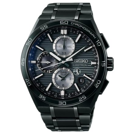 Seiko Astron 5X GPS Solar Dual-Time Chronograph in Silvery Grey férfi Karóra  Ø 41 mm Típus: SSH179J1