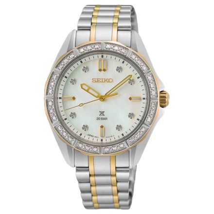 Seiko Prospex Női Karóra Ø 34 mm Típus: SUR622J1 Ladies Marine Sports In Diamond-Set Mother Of Pearl