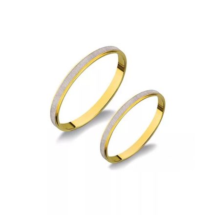 14K arany karikagyűrű pár - T-9-AC-S-F