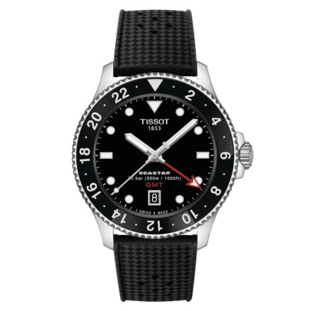 T120.852.17.051.00 - Tissot Seastar 1000 GMT Sport elemes quartz férfi karóra 40 mm