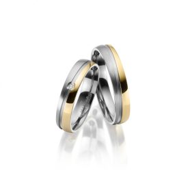 Titánium karikagyűrű pár - TI-47