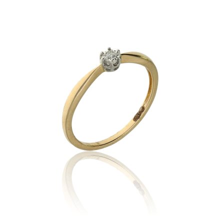 TNP-M509-03 - Briliáns kővel díszített női arany gyűrű