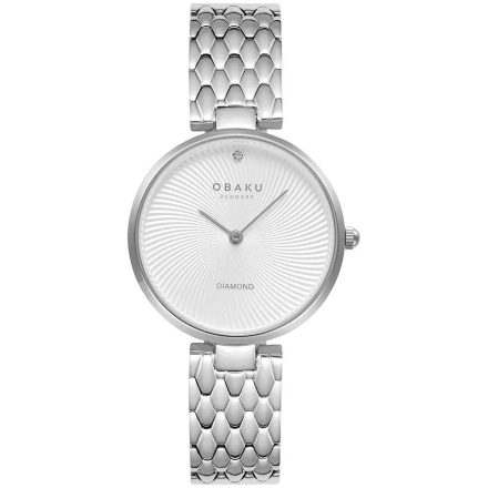 Obaku V256LXCISC női karóra - valódi gyémánt díszítéssel