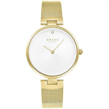 Obaku V256LXGIMG női karóra - valódi gyémánt díszítéssel