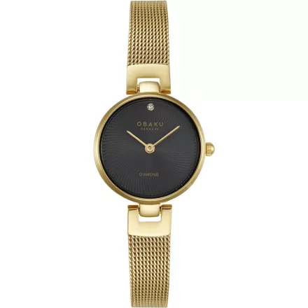 Obaku V256SXGBMG női karóra - valódi gyémánt díszítéssel