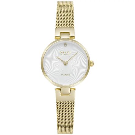 Obaku V256SXGIMG női karóra - valódi gyémánt díszítéssel