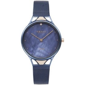   Obaku V302LXLLML női karóra - valódi gyémánt díszítéssel