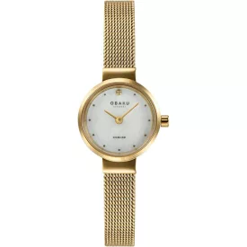   Obaku V313LXGWMG női karóra - valódi gyémánt díszítéssel