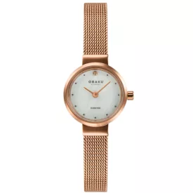   Obaku V313LXVWMV női karóra - valódi gyémánt díszítéssel