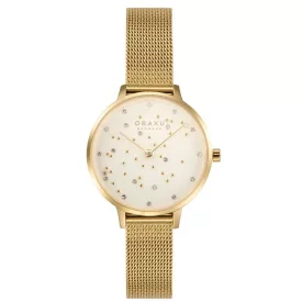   Obaku V315LXGIMG női karóra - valódi gyémánt díszítéssel