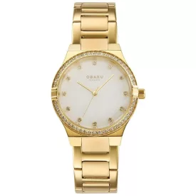   Obaku V317LEGWSG női karóra - valódi gyémánt díszítéssel