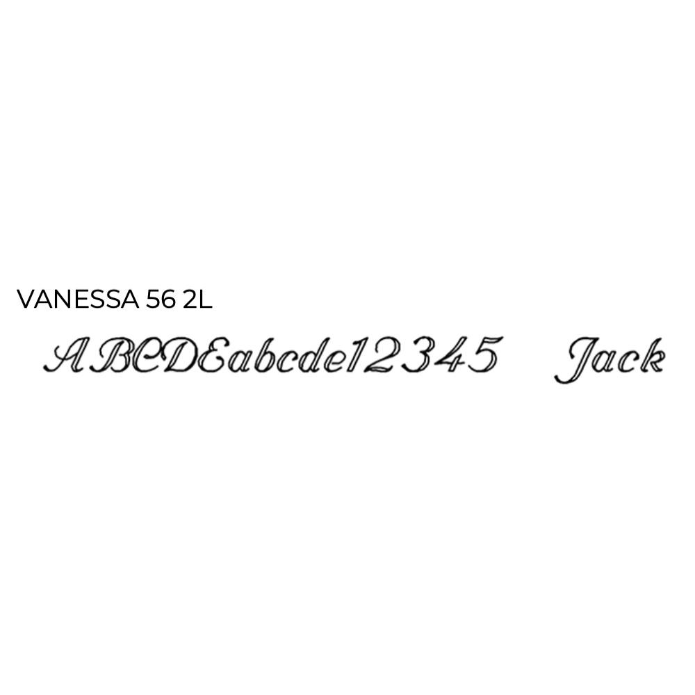 Vanessa56 2L betűtípus